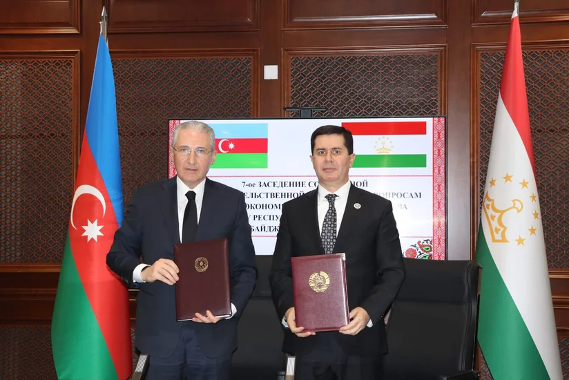 Azərbaycanla Tacikistan arasında ticarət-iqtisadi əməkdaşlıq üzrə Birgə Hökumətlərarası Komissiyanın 7-ci iclası keçirilib