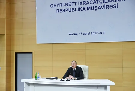 Prezident İlham Əliyevin sədrliyi ilə Yevlaxda qeyri-neft ixracatçılarının respublika müşavirəsi keçirilib - YENİLƏNİB-2