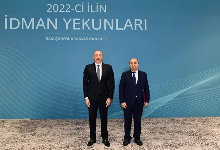 Ilham Aliyev attends ceremony dedicated to 2022 sporting results