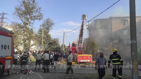 Gəncədəki yanğında 1 nəfər tüstüdən zəhərlənib - YENİLƏNİB