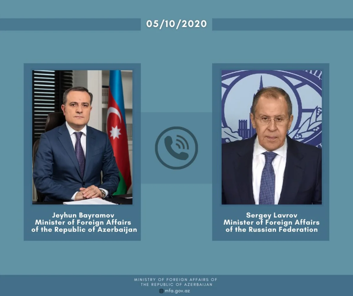 Azərbaycan və Rusiyanın XİN rəhbərləri arasında telefon danışığı olub