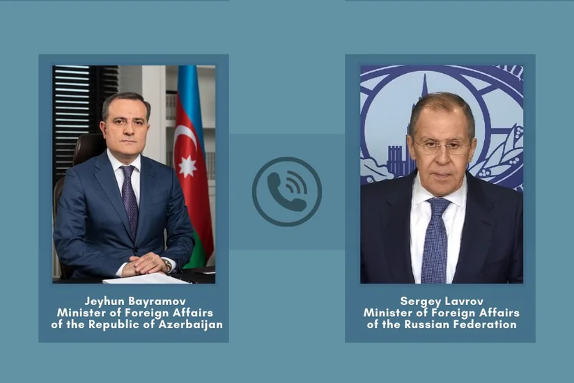 Azərbaycan və Rusiyanın XİN rəhbərləri arasında telefon danışığı olub