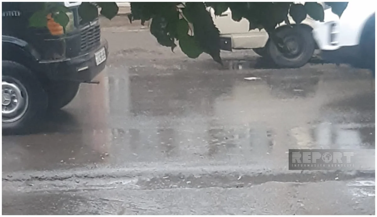 Biləsuvarda leysan yağır