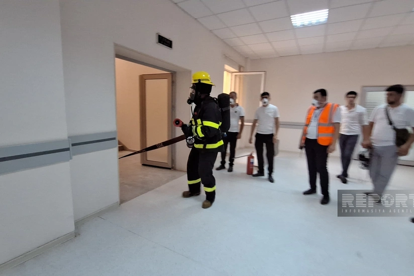 FHN Ağdaşda mülki müdafiə məşqi keçirib