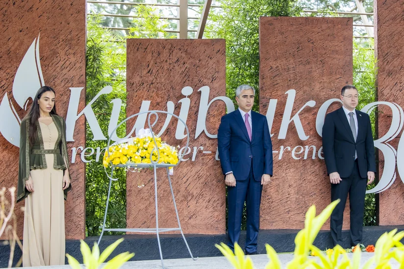 Leyla Aliyeva visits Kigali Genocide Memorial