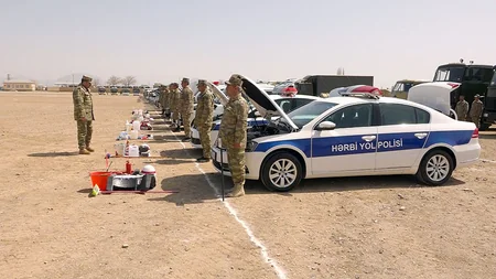 В Отдельной общевойсковой армии прошел смотр-конкурс автомобильной техники