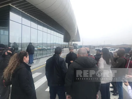 Xarici jurnalistlər Füzuli Beynəlxalq Hava Limanında olublar - YENİLƏNİB