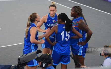 Paris-2024: Azərbaycanın qadınlardan ibarət 3x3 basketbol millisi növbəti görüşünə çıxıb - YENİLƏNİB - 2