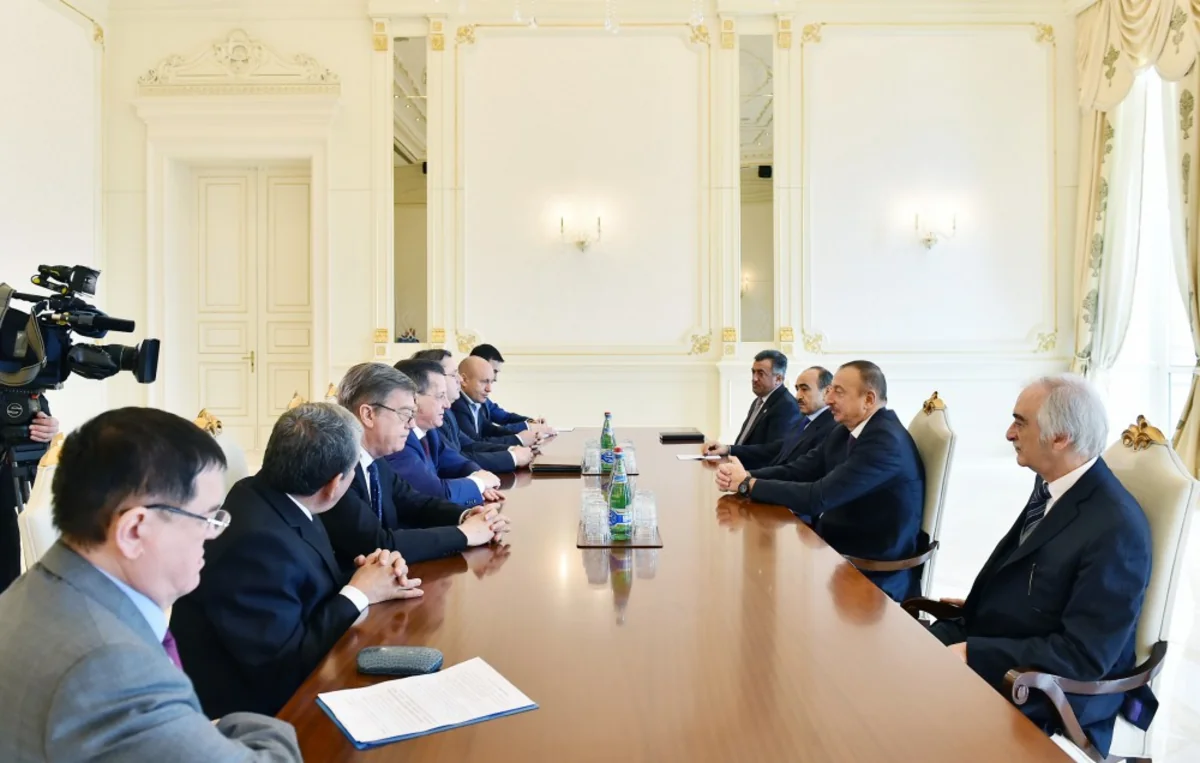 President Ilham Aliyev received delegation led by Russia's Astrakhan Region Governor