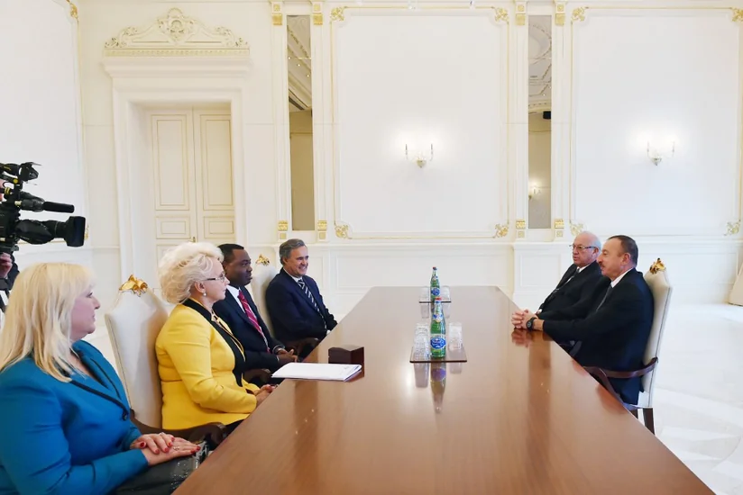 Prezident İlham Əliyev Beynəlxalq Mülki Aviasiya Təşkilatının prezidentini və Dövlətlərarası Aviasiya Komitəsinin sədrini qəbul edib