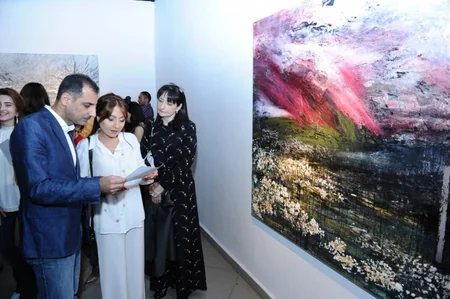 Rəssam Aida Mahmudovanın Umwelt adlı fərdi sərgisi açılıb - FOTO