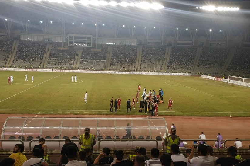 Aberdeen player injured during match against Qarabag