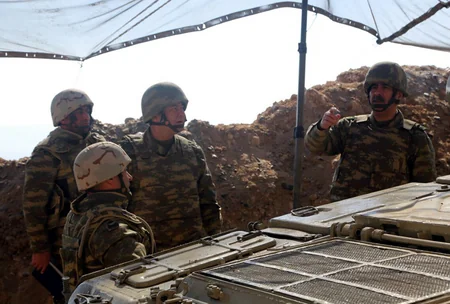 Azerbaijani Defence Minister visits frontline zone to review the situation on-site