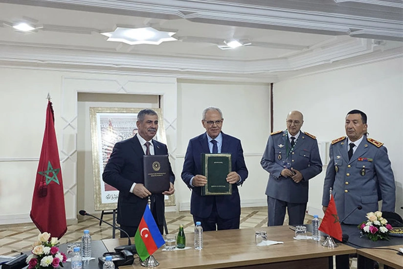Zakir Həsənov Mərakeşdə işgüzar səfərdədir, hərbi əməkdaşlıq haqqında saziş imzalanıb
