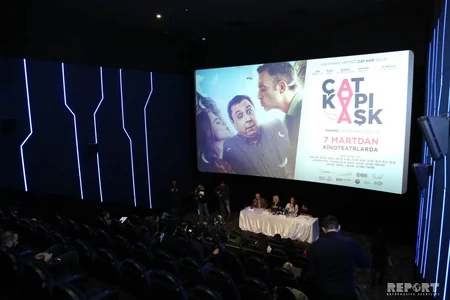 CinemaPlusda “Çat Kapı Aşk” filmi ilə bağlı mətbuat konfransı keçirilib