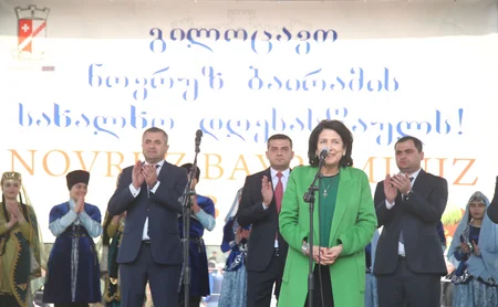 Gürcüstan Prezidenti azərbaycanlıları Novruz bayramı münasibətilə təbrik edib