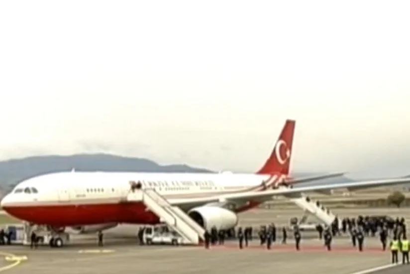 Ərdoğanın təyyarəsi Füzuli Beynəlxalq Hava Limanına enib
