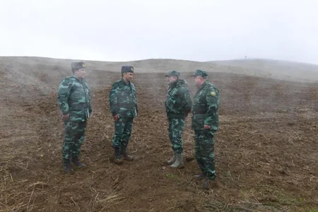 Armed persons violating Azerbaijani border open fire on border guards, SBS head arrives at scene