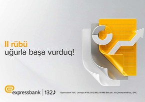 Expressbankın faiz gəlirləri 28 % artıb 