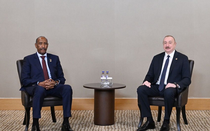 Azərbaycan Prezidenti Antalyada Sudan lideri ilə görüşüb - YENİLƏNİB