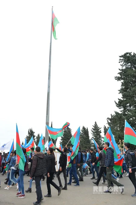 Lənkəranda Dövlət Bayrağı günü qeyd olunub - FOTO