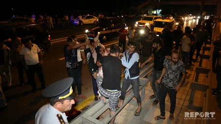 Bakıda avtomobil yerüstü piyada keçidindən keçməyən şəxsi vuraraq öldürüb - FOTO - VİDEO - YENİLƏNİB