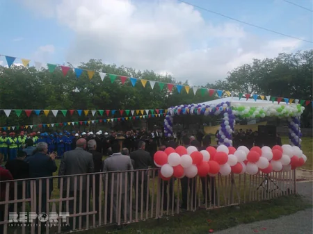 Şəki rayonunun Aşağı Göynük kəndinə qaz verilib - FOTO