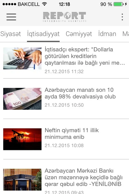 Report News Agency presents new mobile app designed for iOS platform