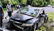Qaxda iki avtomobil toqquşub, xəsarət alanlar var