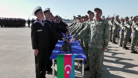 Azərbaycan Ordusunda andiçmə mərasimləri keçirilib