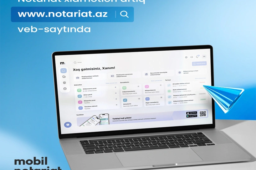 “Mobil Notariat”ın veb-sayt versiyası istifadəyə verilib
