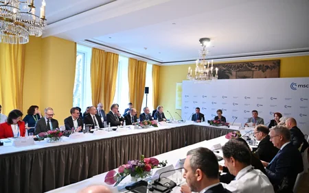 President Ilham Aliyev attends round table on energy security on sidelines of Munich Security Conference
