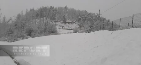 Şuşaya qar yağır, yollar təmizlənir 