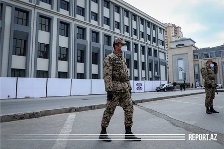 Xüsusi karantin rejimində olan Bakıdan - FOTOREPORTAJ