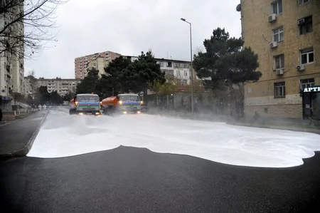 Bu gün Bakıda 554 küçə dezinfeksiya edildi