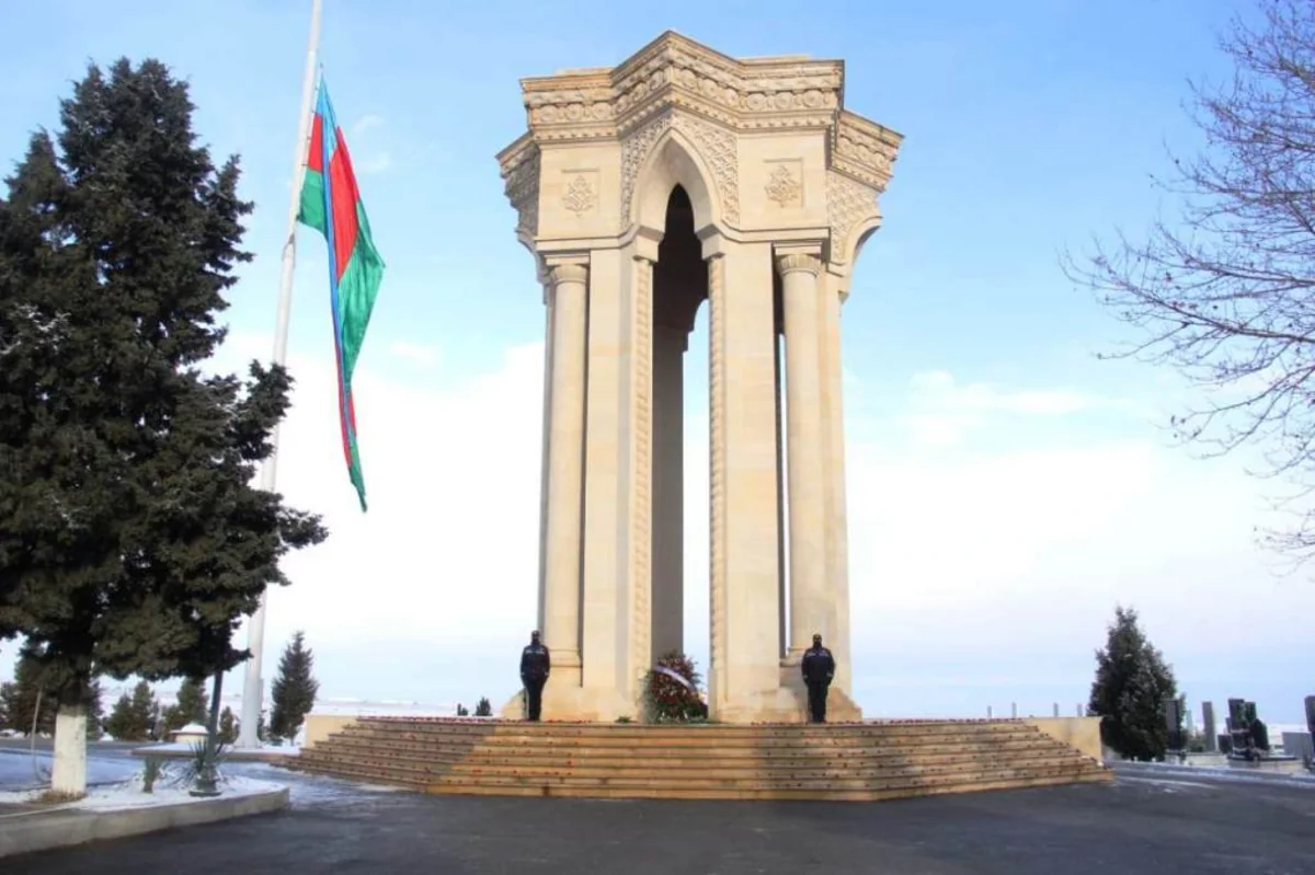 Gəncədə  20 Yanvar şəhidlərinin xatirəsi anılıb