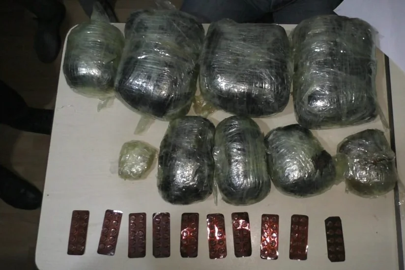 Cəlilabadda saxlanılan narkokuryerlərdə 13 kiloqramdan artıq narkotik vasitələr aşkarlanıb