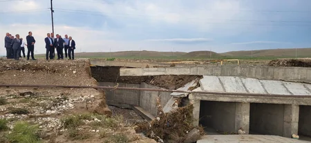 Goranboyda sel 20 evə, 200 hektar əkin sahəsinə zərər vurub