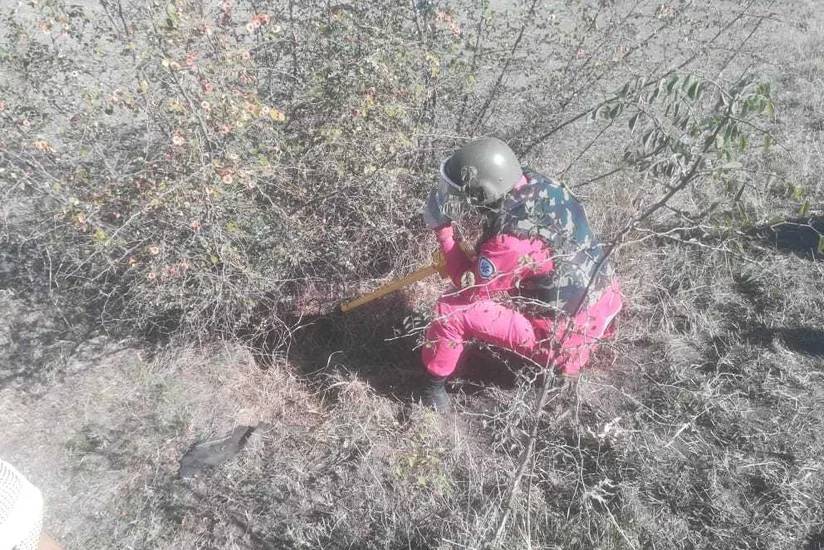 Qazaxda top mərmisi aşkarlanıb - FOTO
