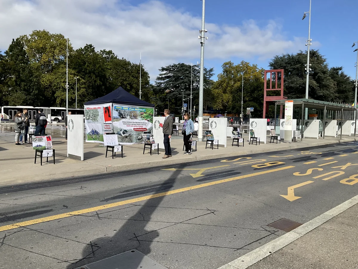 Azerbaijanis hold exhibition-picket in front of UN office in Geneva