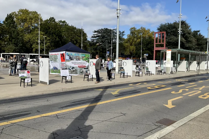 Азербайджанцы провели выставку-акцию перед офисом ООН в Женеве