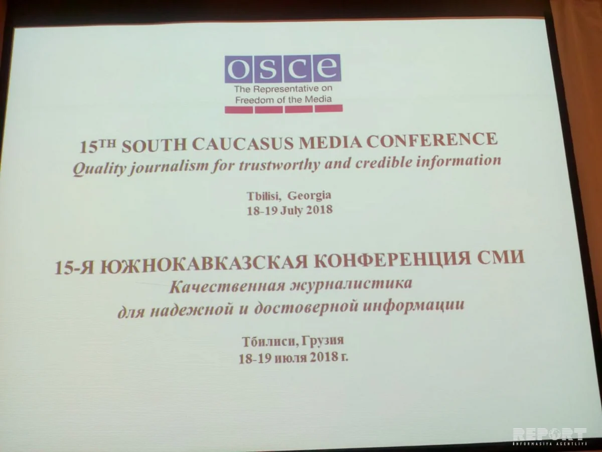 Tbilisidə ATƏT-in regional media konfransı keçirilir