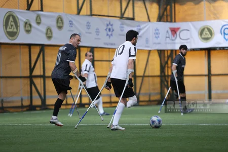 Bakı Olimpiya Stadionunda Qarabağ və Neftçi amputant futbol komandalarının oyunu keçirilib