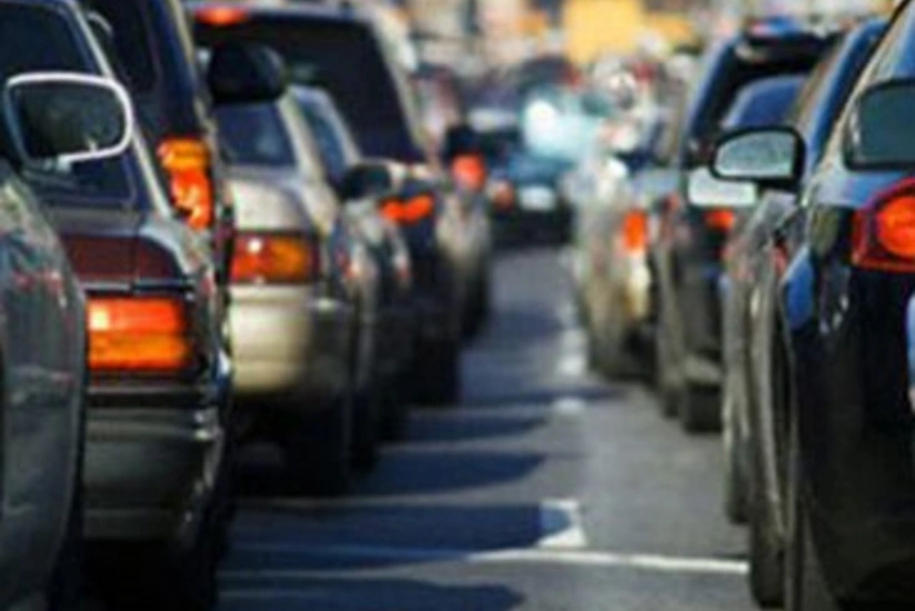Traffic density observed in Zarifa Aliyeva street