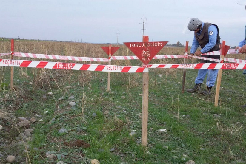 Ağdamda Ermənistan istehsalı olan mina tapılıb