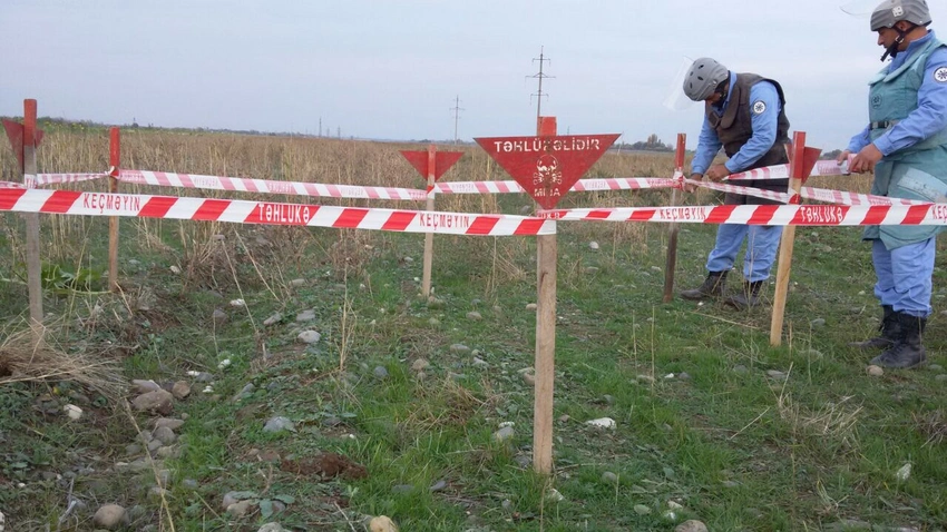 Ağdamda Ermənistan istehsalı olan mina tapılıb