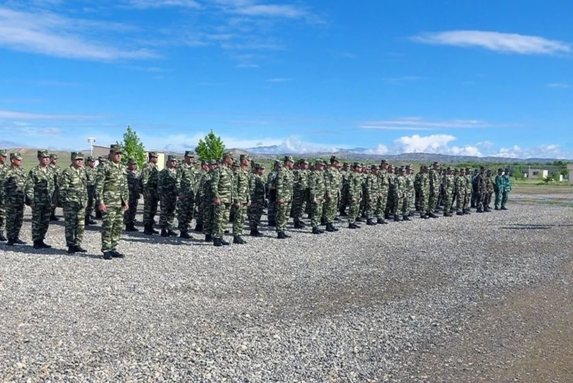 Nakhchivan Garrison Troops hold training sessions - VIDEO