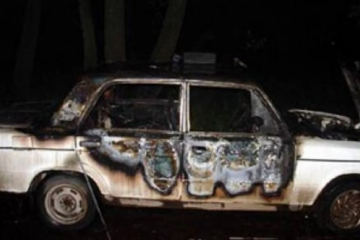 Şəmkir sakini avtomobilin içərisində yanaraq ölüb