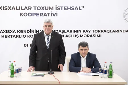 Sabirabadda “Axısxalılar Toxum İstehsal Kooperativi”nin təqdimat mərasimi keçirilib