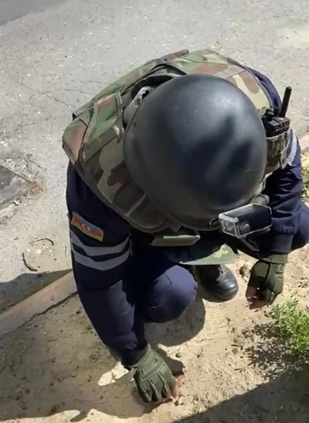 Yasamalda hərbi sursat aşkarlanıb